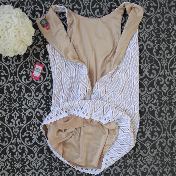 NWT HOST PICK Ivory Lace Cocktail Sheath Dress 14 - Picture 6 of 8